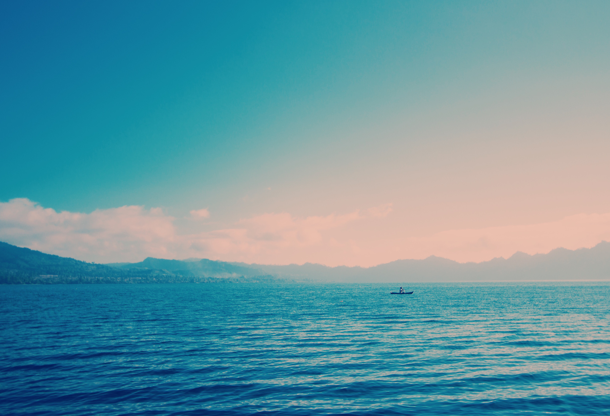 Boat in the Middle of Ocean